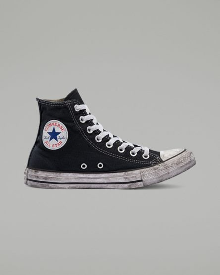 Women's Converse Chuck Taylor All Star Canvas Smoke High Top Shoes Black / White | AU CE501G